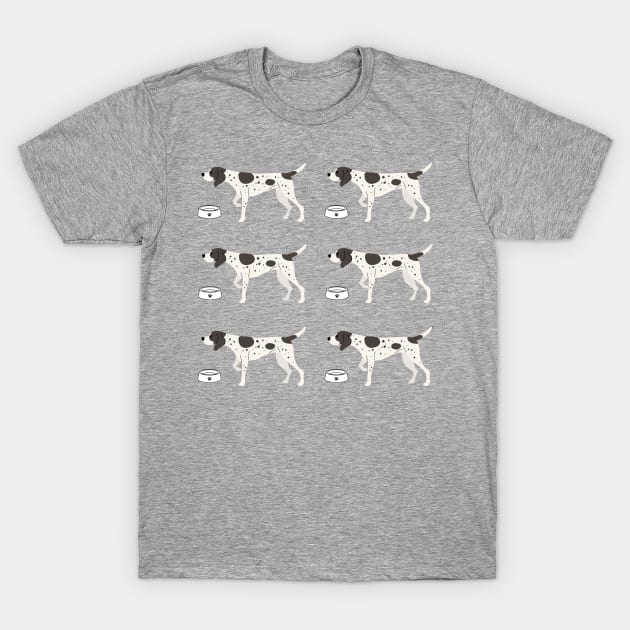 German Shorthaired Pointer Dog Pattern T-Shirt by Maful